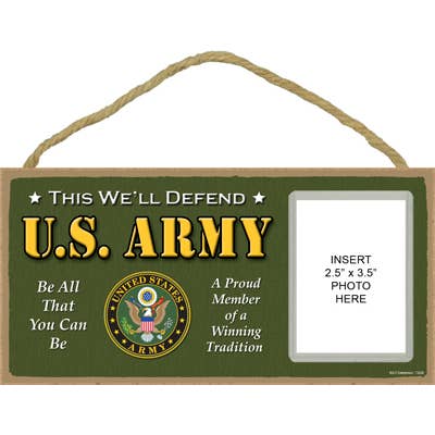 USA made plaques that measure 5" x 10" in size with vinyl sl for wholesale by SJT Enterprises, Inc.