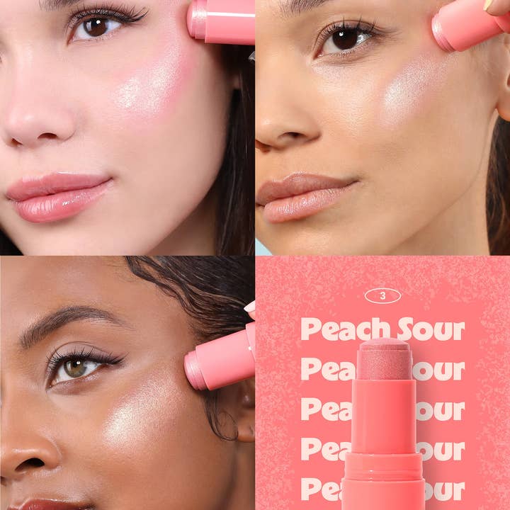 Moira Cosmetics - Wholesale Body glitter/shimmer - Icy Glow Jelly Stick (003, Peach Sour)1