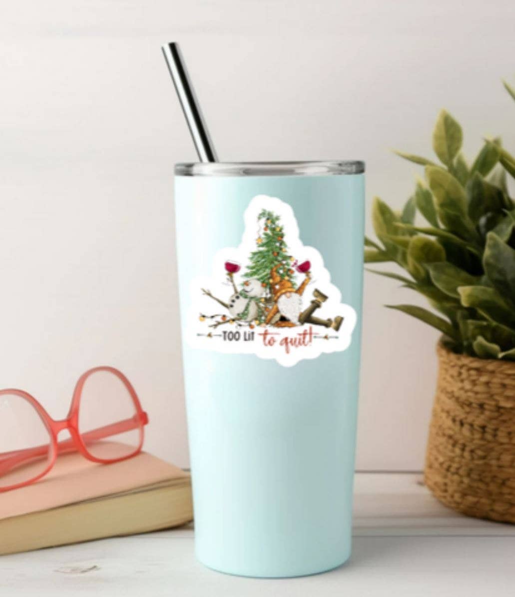 Blu Butterfly Stickers - Wholesale Sticker - Winter Stickers, Funny Snowmen Sticker, Wine Lover Sticker2