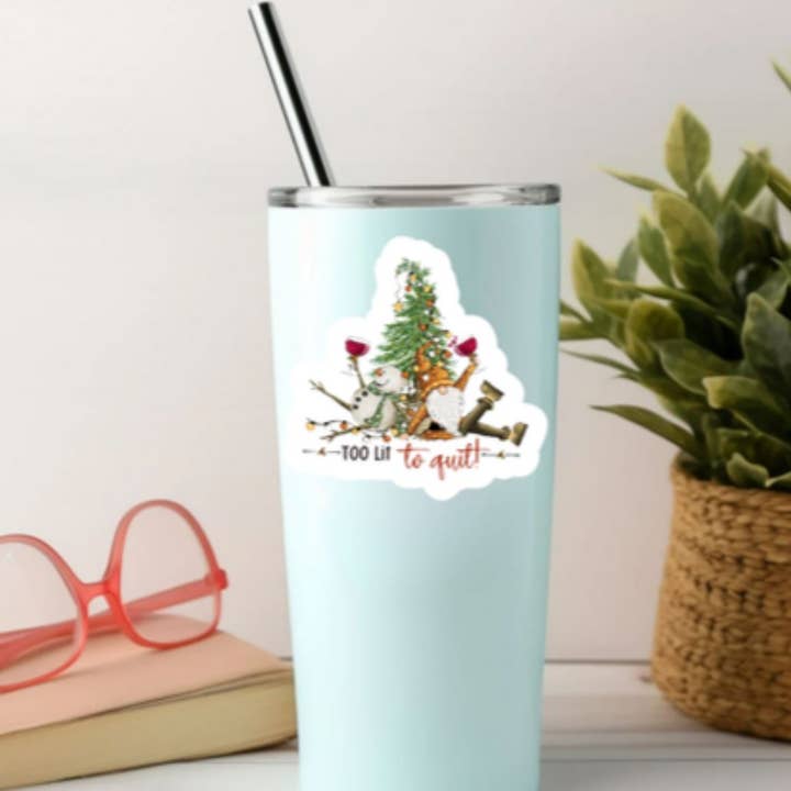 Blu Butterfly Stickers - Wholesale Sticker - Winter Stickers, Funny Snowmen Sticker, Wine Lover Sticker2