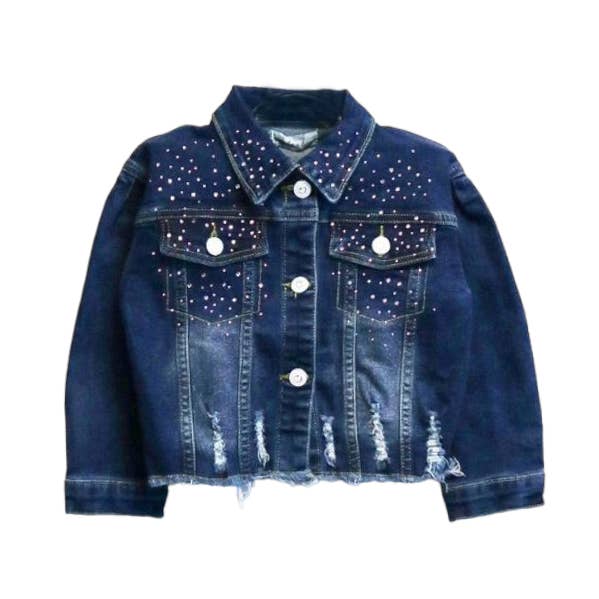 Veste en jean A15 14281 Pink Stone Distress (2 couleurs) pour la vente par Doe a Dear