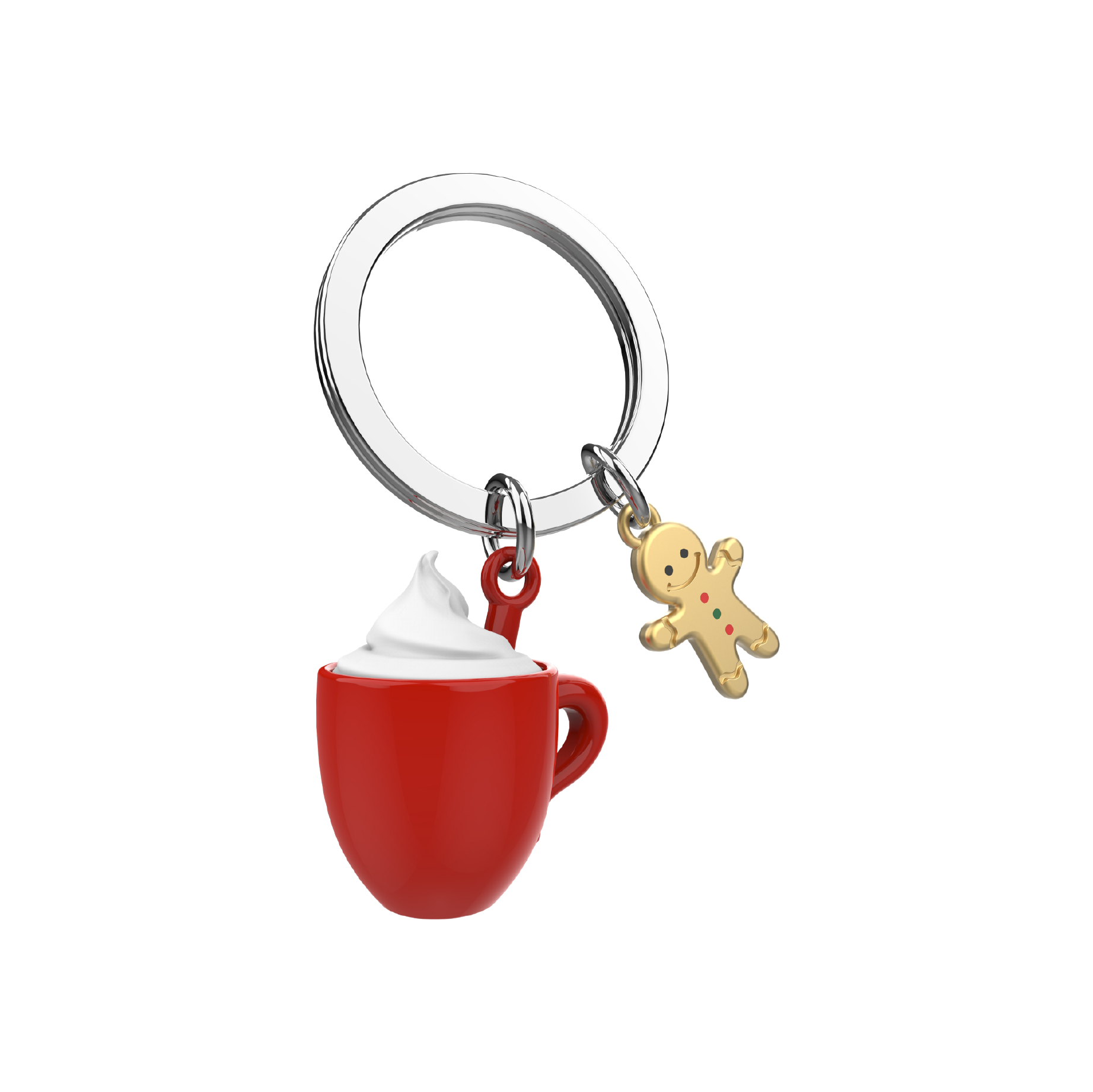 Oli Olsen – wholesale Keychain – Women's – Metalmorphose Cosy Mug With Gingerbread Man Keyring1