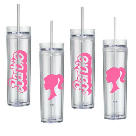 Barbie Vinyl Decal Sticker - Great for Wine Glasses, Cups, Mugs