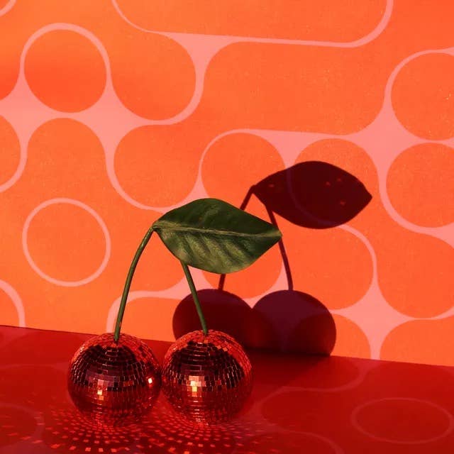 INSPECIAL HOME – wholesale Decorative tabletop object – Cherry Disco Ball, Whimsical Quirky Decorative Decor Object3