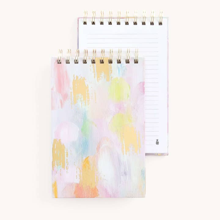Simplified by Emily Ley - Wholesale Notebook - Top Spiral Notebook - Happy Abstract