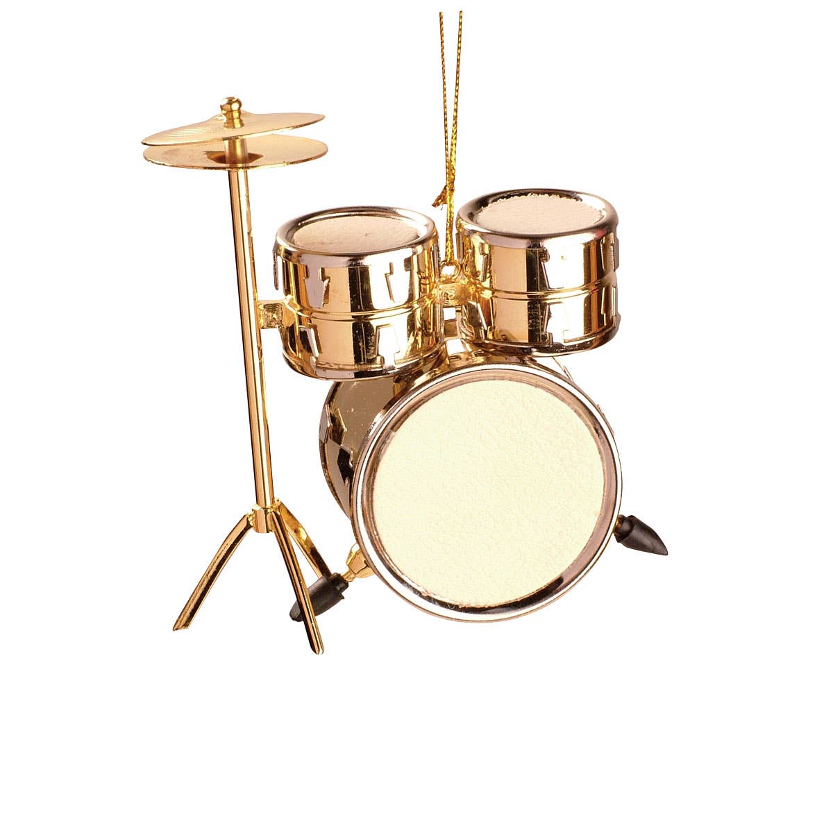 Broadway Gifts Co - Vendita all'ingrosso Decorazione - Ornamento Set di Tamburi in Ottone Dorato da 3"0