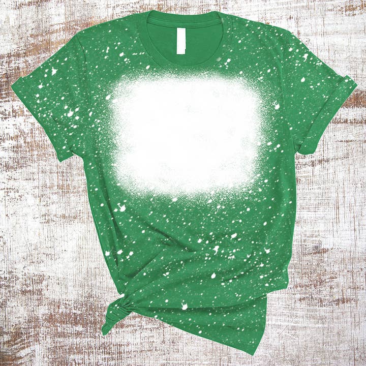 Sweet Tees - Wholesale Sublimation Blank T-Shirt - Women's - Sublimation Blank Shirts BLANK Bleached Tee Shirts Square