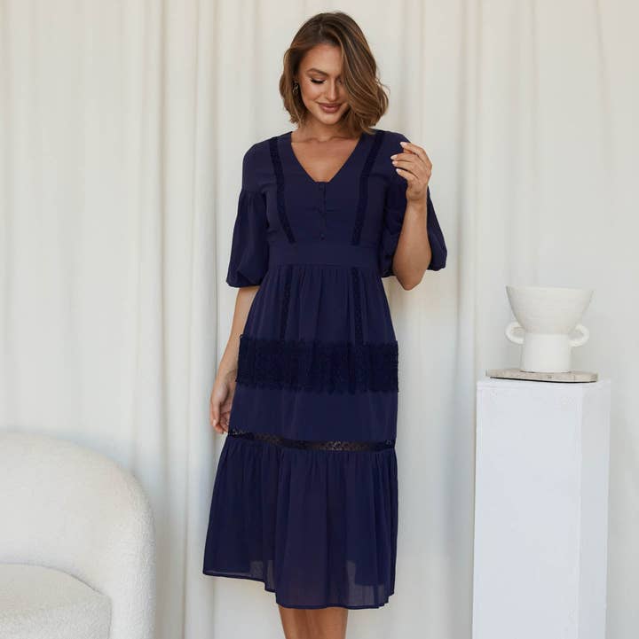 Twosisters The Label - Wholesale Dress - Women's - Emmalee Dress - Navy0