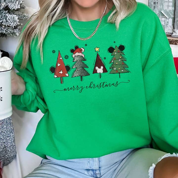Refinery Number One LLC - Wholesale Graphic Sweatshirt - Women's - Theme Park Christmas, Mouse Ears Sweatshirt2