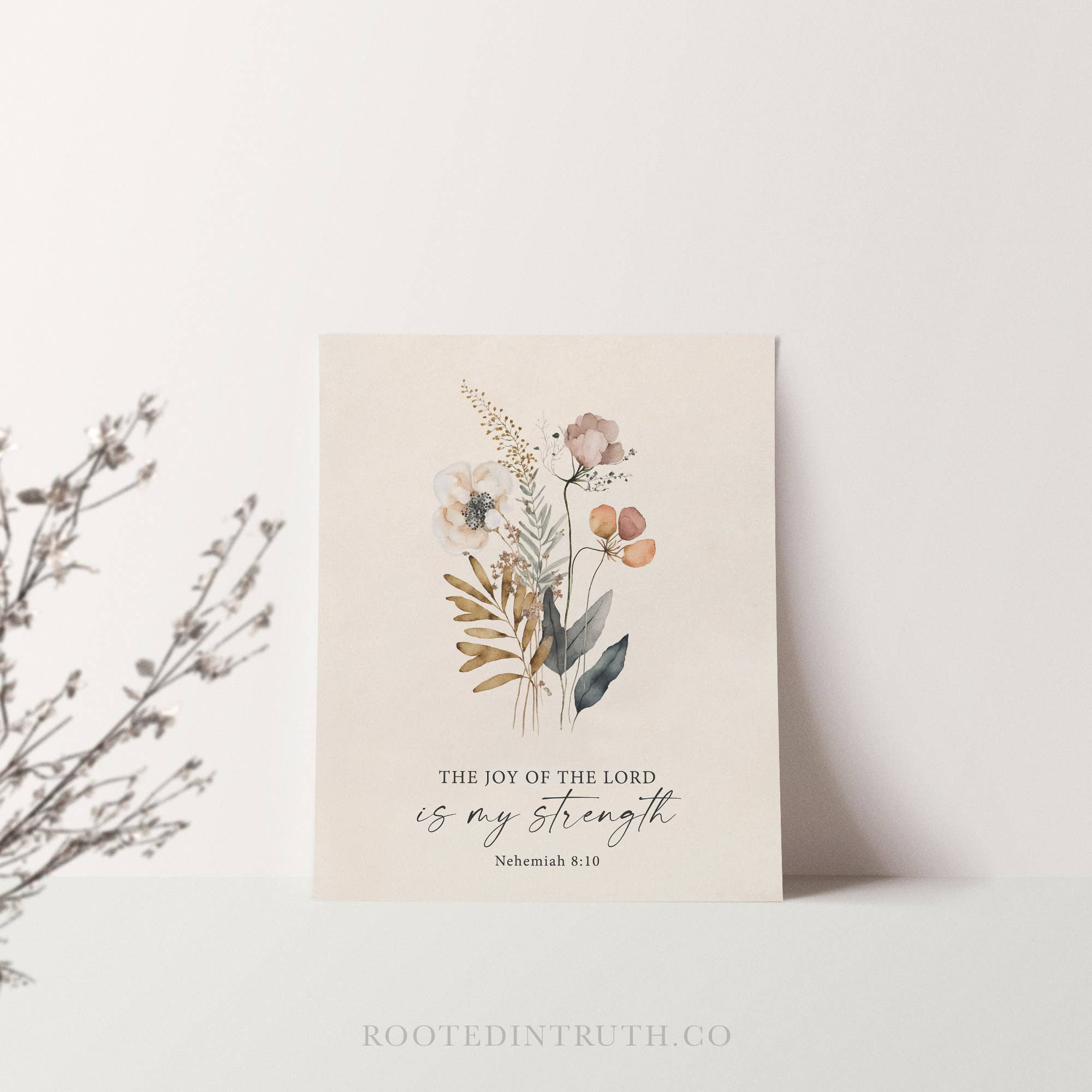 Rooted in Truth – wholesale Art print – Joy of the Lord Wall Art Print Christian Gift Decor2