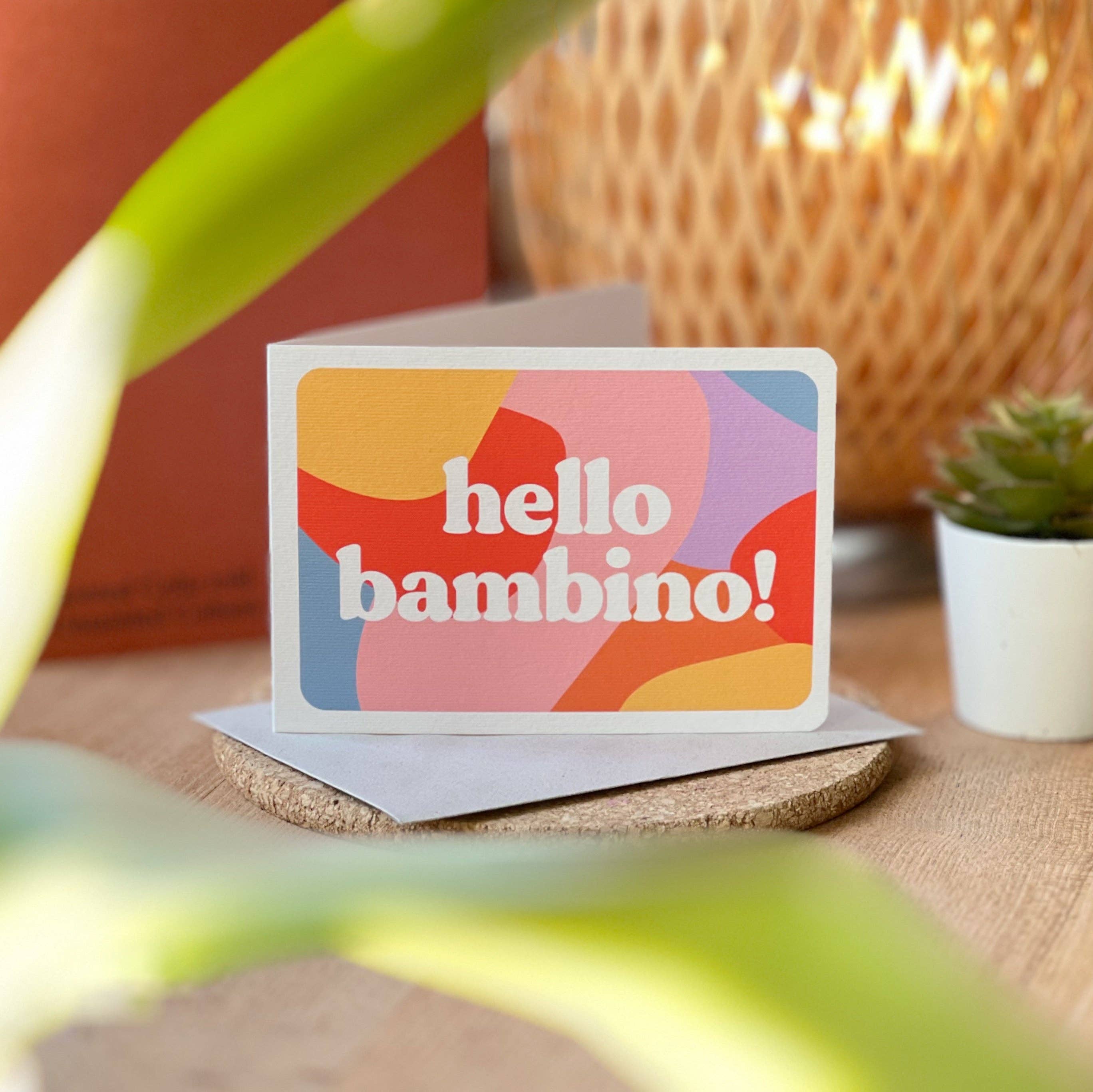 studionubbo – wholesale Baby card – hello bambino - new baby card1