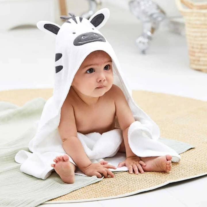 100% bomuld zebra baby hættehåndklæde & svøb tæppe for engroshandel hos Joy Gift London