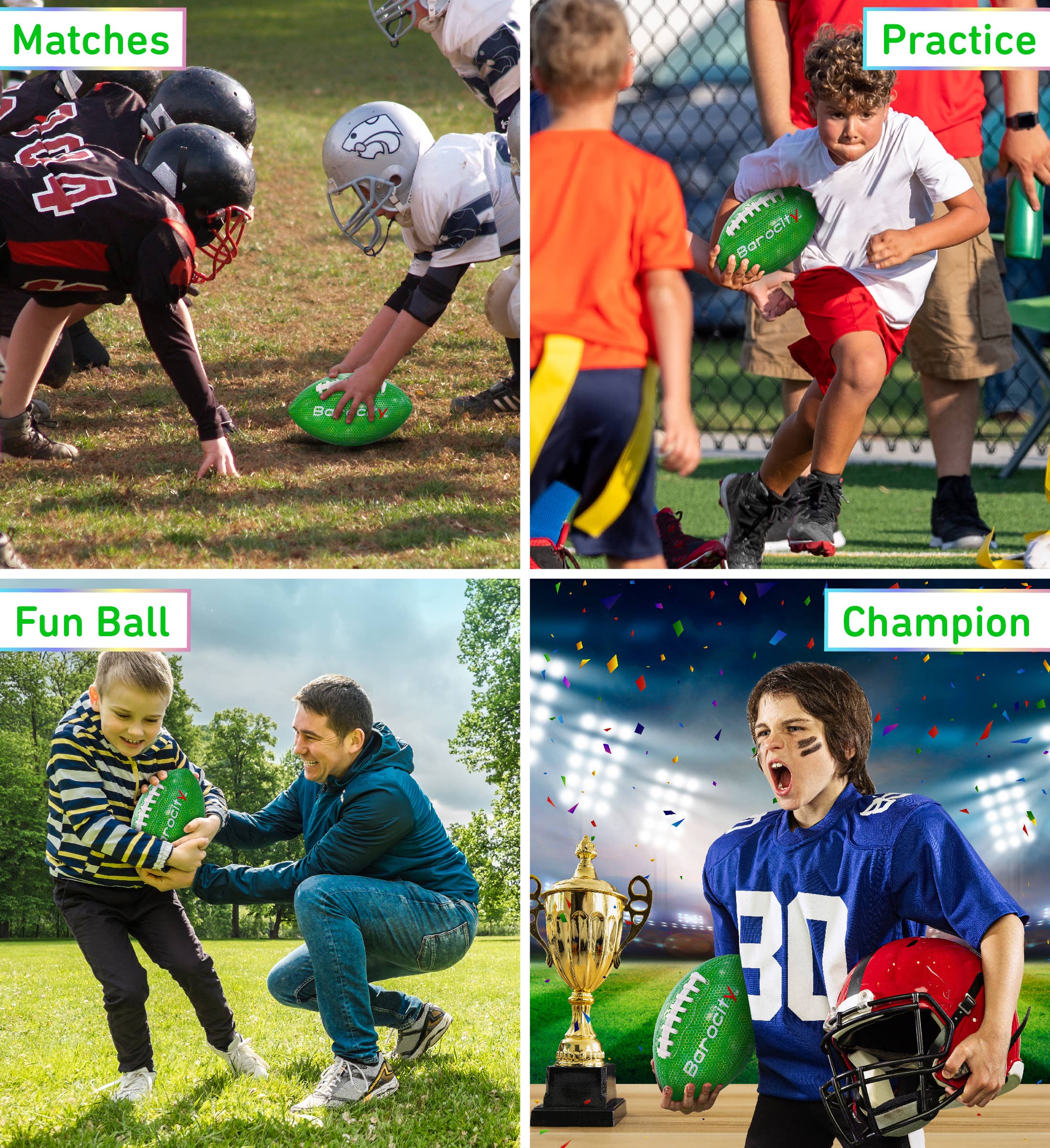 Cota Global – wholesale Sports ball – Football - Green Modern Pattern - Size 62