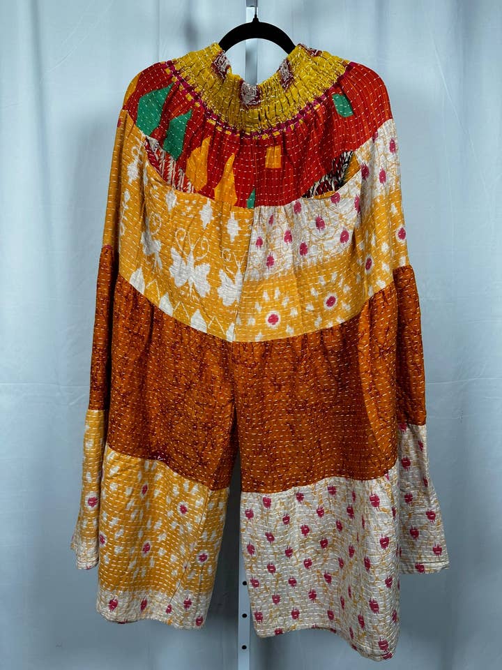 Pantaloni Kantha a 3 strati Rosa Amata (S-XL) 1000-02 per la vendita all'ingrosso da parte di She Lives Beauty