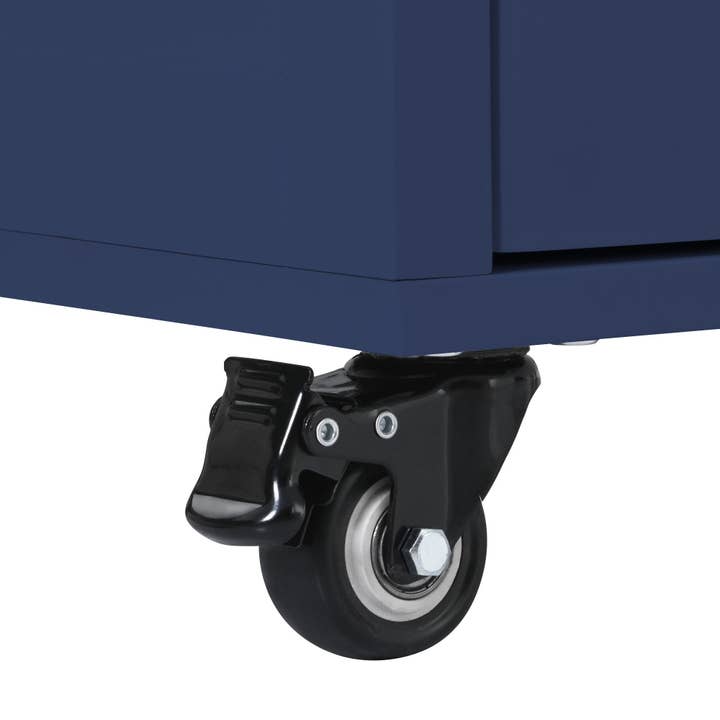 39F Inc. - Wholesale Kitchen Storage/Organizer - 53" Dark Blue Kitchen Island Cart with 8 Drawers & Wood 22