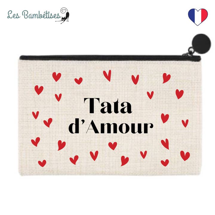 Tasche Tata Herzmotiv für den Großhandel von les bambetises