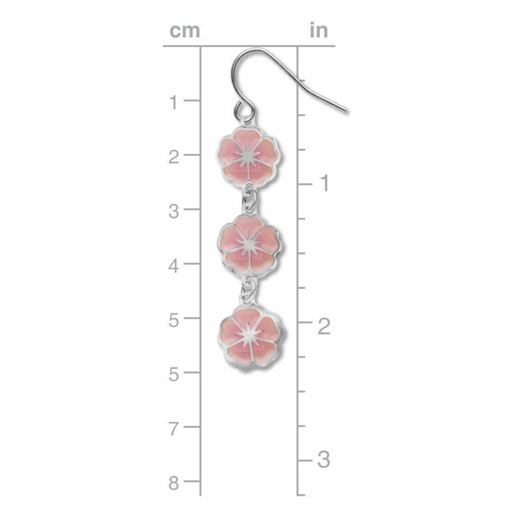 David Howell and Company - Wholesale Dangle Earrings - Hanami Cherry Blossom Earrings, MADE in USA3
