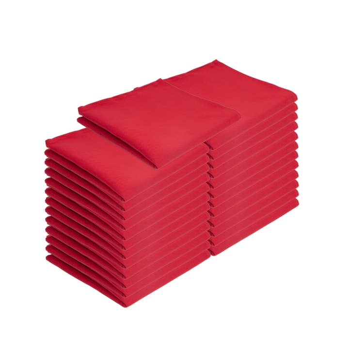 Arkwright Home - Wholesale Dinner & Cloth Napkin - 25 Pack of Poly Spun Solid Cloth Dinner Napkins - 20 x 20 in16