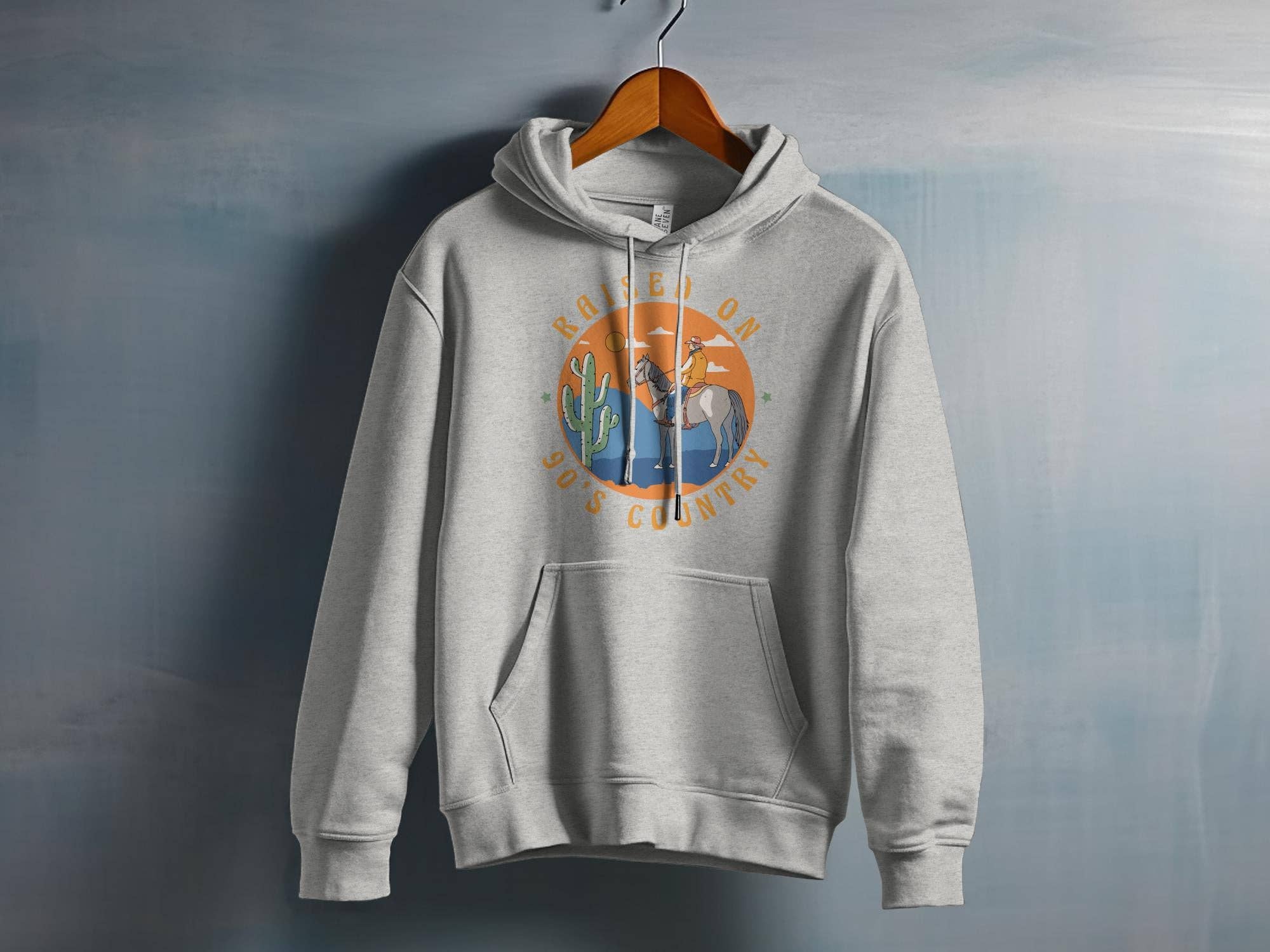 FreakyTeeFactory - Wholesale Screen Printed T-Shirt - Women's - Vintage 90's Country Raised Graphic Tee, Western Cowboy & Horse T-Shirt, Retro Style Shirt11