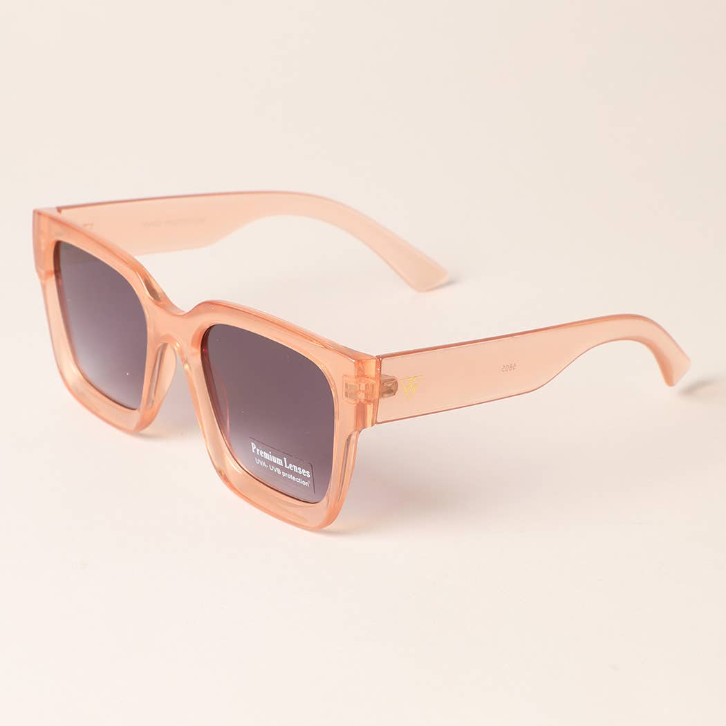 12 OLIKA FÄRGER Överdimensionerade fyrkantiga solglasögon med tjock ram för wholesale på Faire5