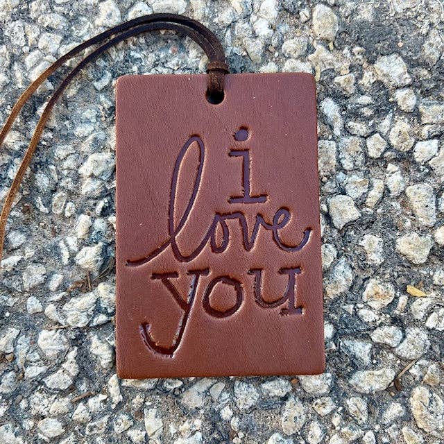 Callahan Leather Co. - Wholesale Air Freshener - Rectangle I Love You Air Flair0