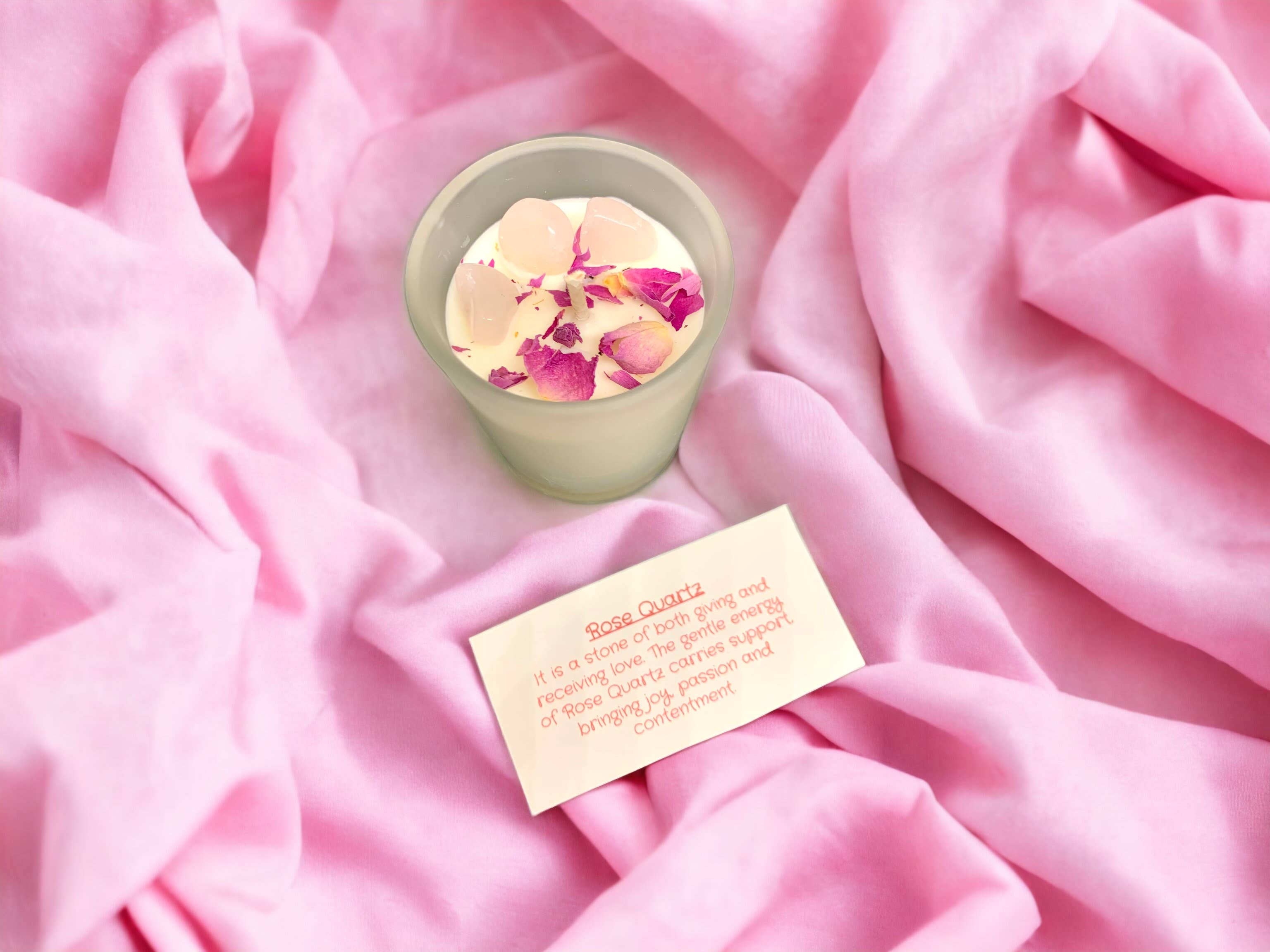 Green Earth Aromatherapy - Wholesale Jar/Filled Candle - Crystal Intention Candles with Natural Soy Wax2