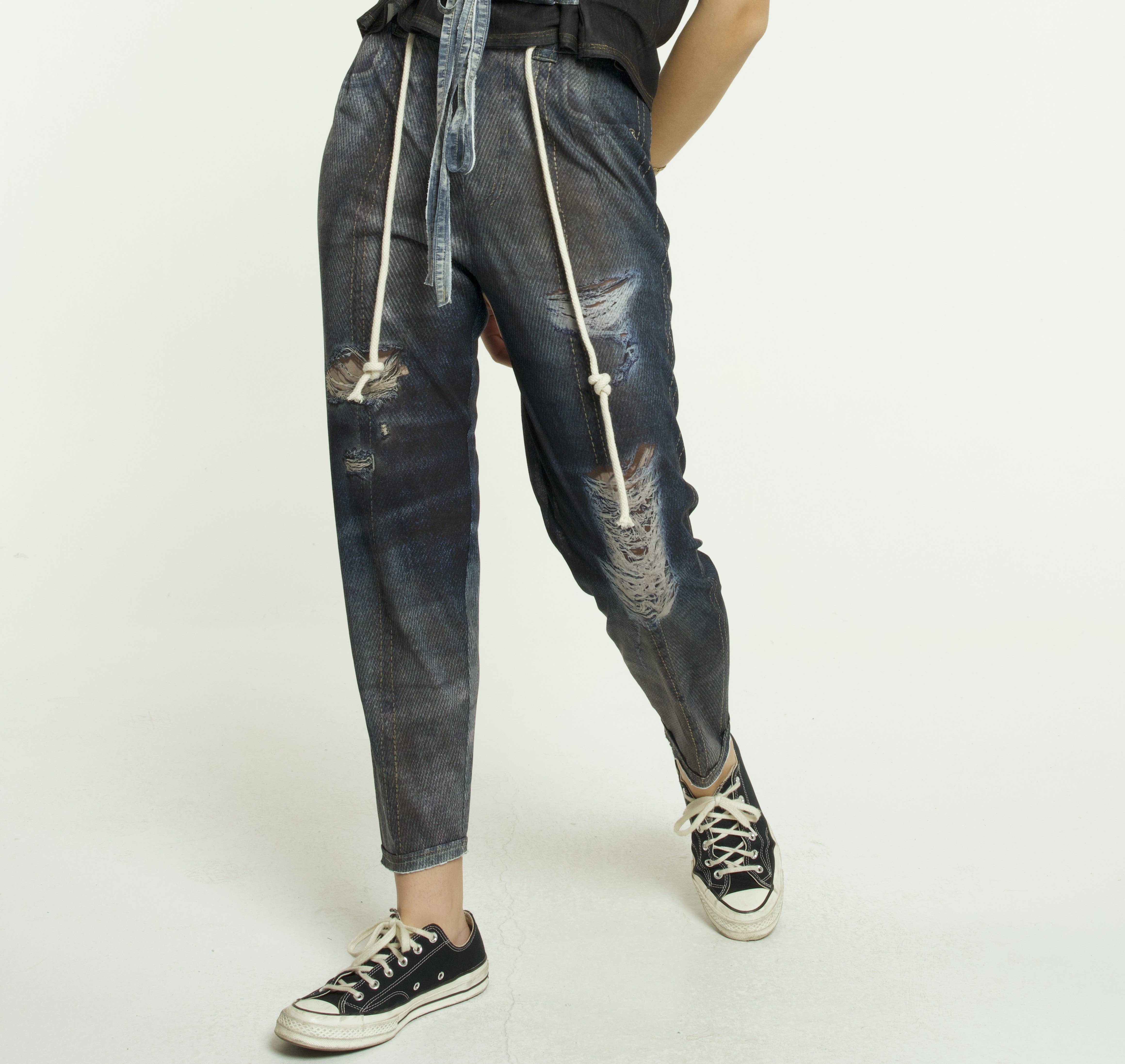 IPNG Design – wholesale Pants – Women's – Pants Mom's Dark Blue - Jeanious2