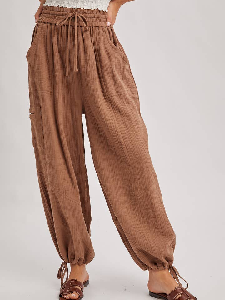 Bluivy - Wholesale Pants - Women's - JOGGER HAREM DRAWSTRING PANTS12