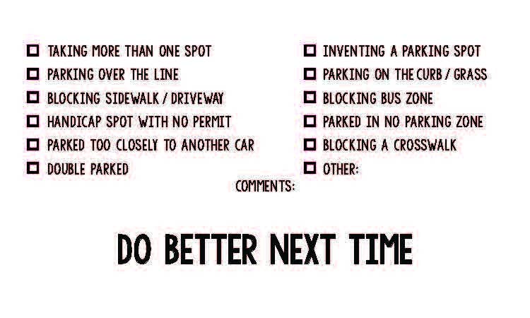 Snarky Megs - Wholesale Briefpapier/indexkaartenset - Parkeerkaarten - Aandacht 40 Pack2