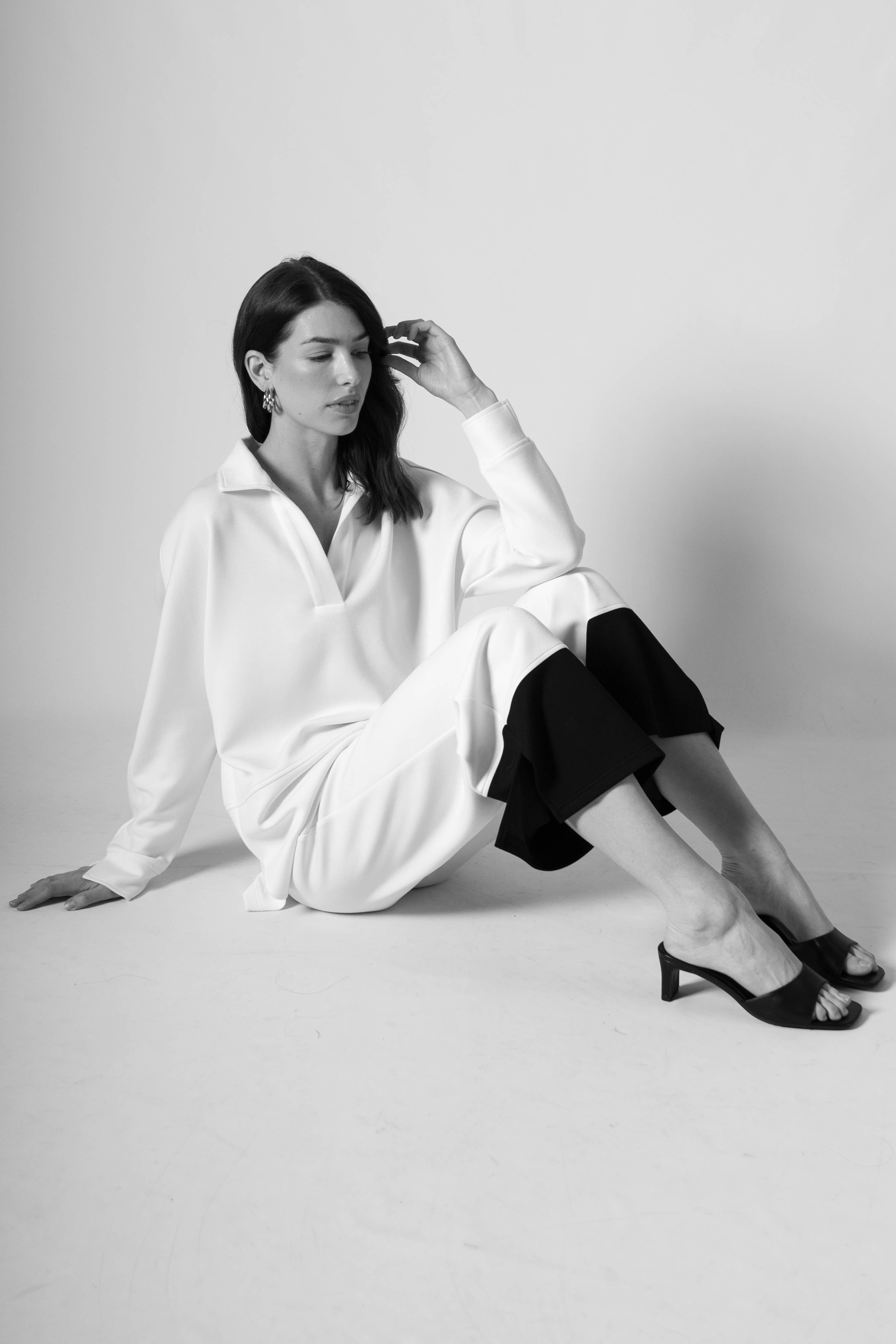 P. CILL - Wholesale T-Shirt - Women's - P. CILL Butter Modal Collared Long Sleeve Top28