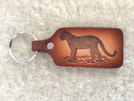 Lindy Leather - Wholesale Keychain - Unisex - Handmade Leather Wildlife Keychain - Hunting Fishing8