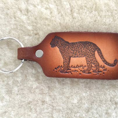 Lindy Leather - Vente Porte-clés – unisexe - Porte-clés en cuir fait main pour animaux sauvages - Chasse et pêche8