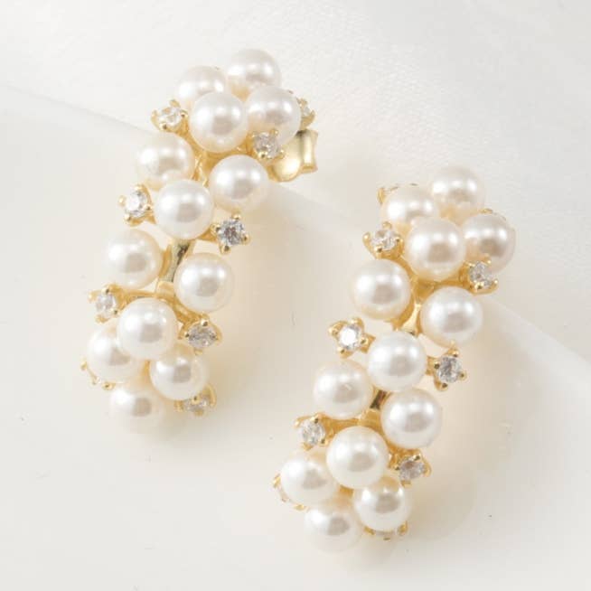 Orecchini Perle Bianche per la vendita all'ingrosso da parte di Herzschmuck.ch