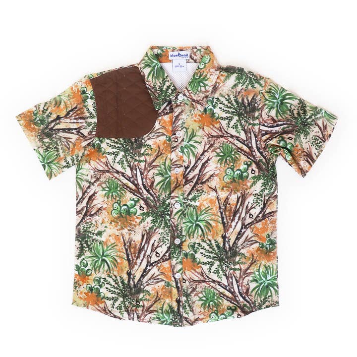 Cactus Camo Short Sleeve Shirt for wholesale by BlueQuail Clothing Co.