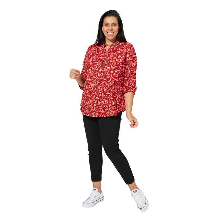 TUNICA ESTIVA CORTA CON MANICHE A 3/4 TUP0550E per la vendita all'ingrosso da parte di Aller Simplement