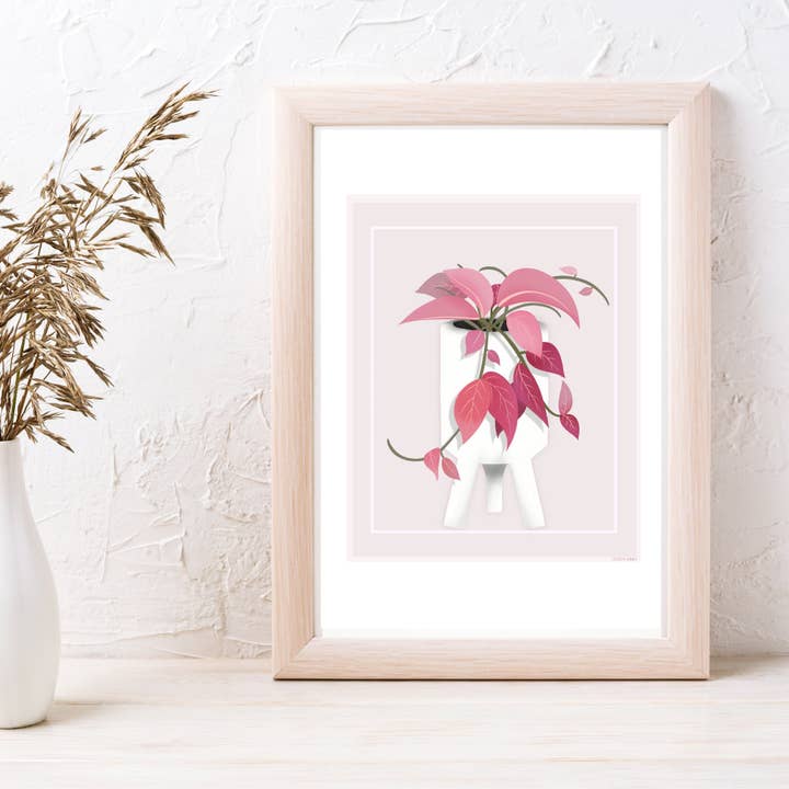 Hoya Plant Art Prints - House Plant Wall Art for wholesale by Lauren Felice