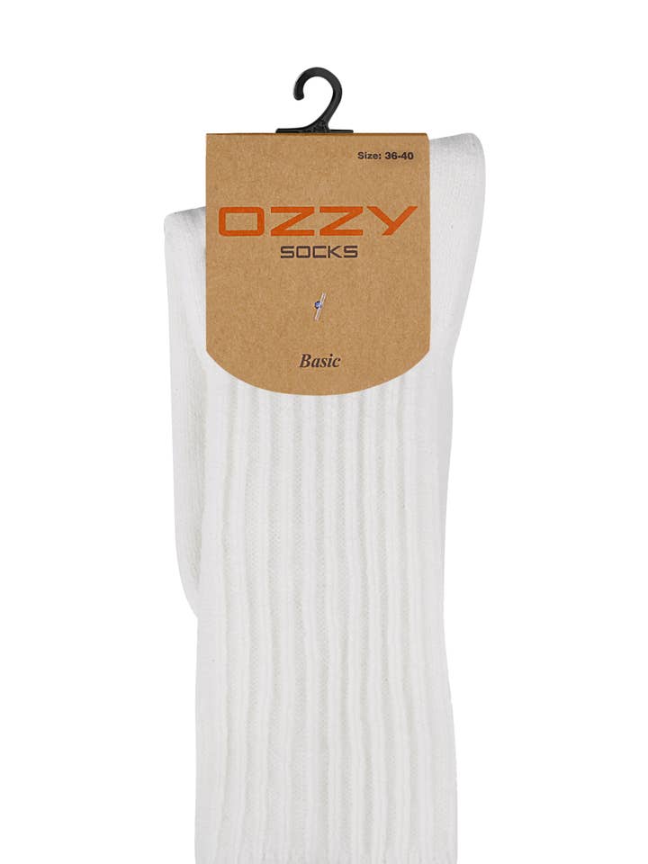 Calcetines de salón de lana de cordero para mujer, 1 par - Crudo para venta al por mayor de Ozzy Socks