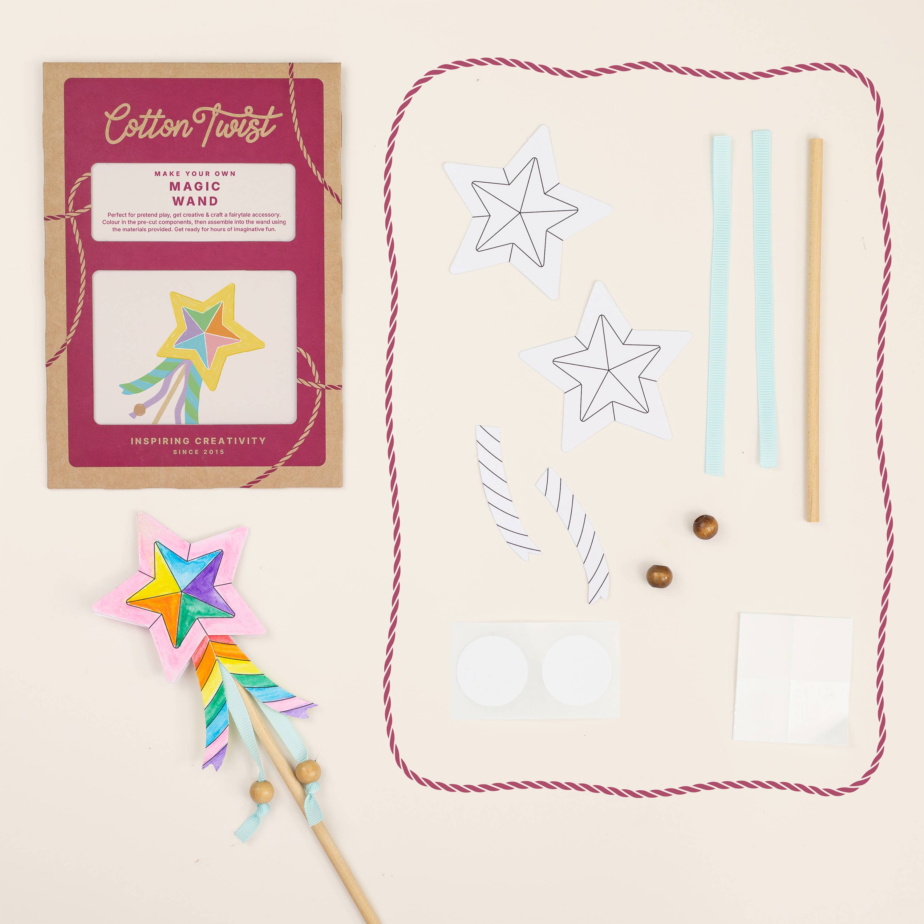 Cotton Twist (USA DUTIES PAID) – wholesale DIY craft kit – Child – Make Your Own Magic Wand3
