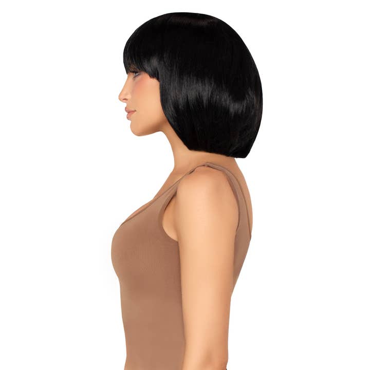 Black 14" Short Natural Bob Wig for wholesale on Faire1