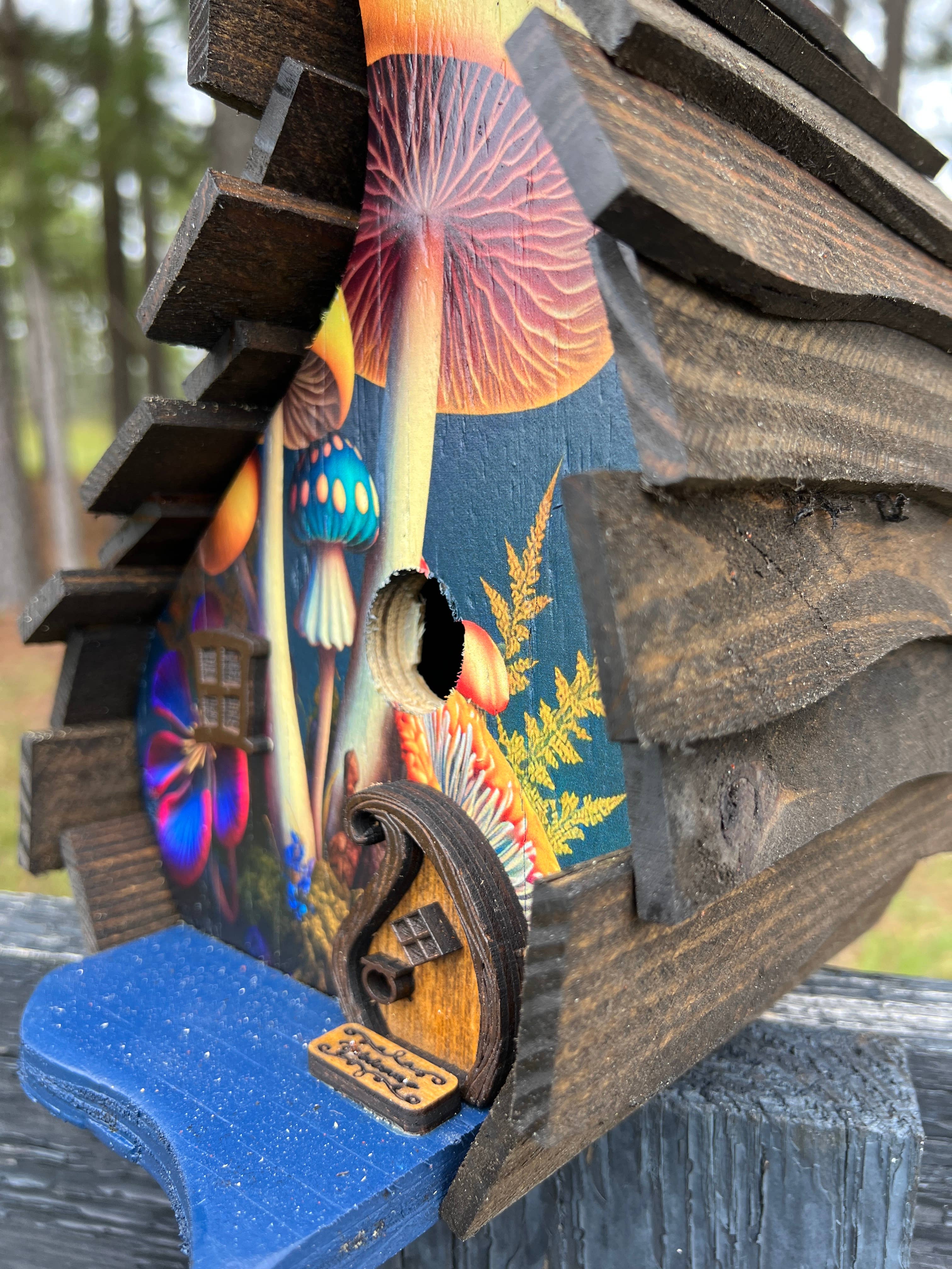 Southern Roots Designs - Wholesale Bird House - BIRDHOUSE, Unique Birdhouse, Mushroom Birdhouse,  Birdhouse7