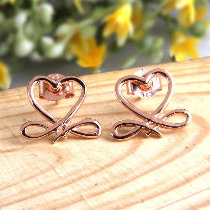 Brinco simples str.l rosa por atacado de My Olivia