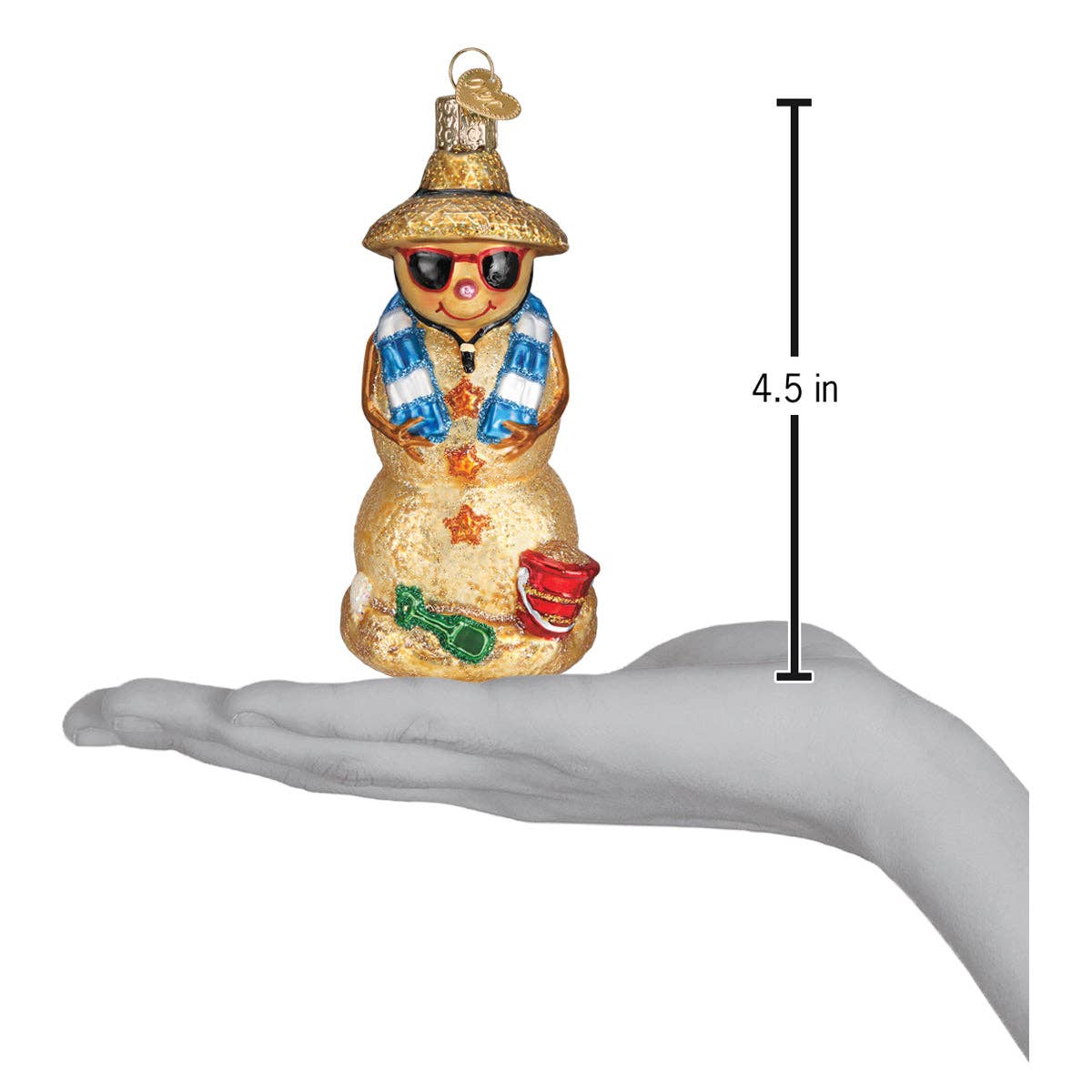Old World Christmas - Wholesale Ornament - Sand Snowman Ornament4