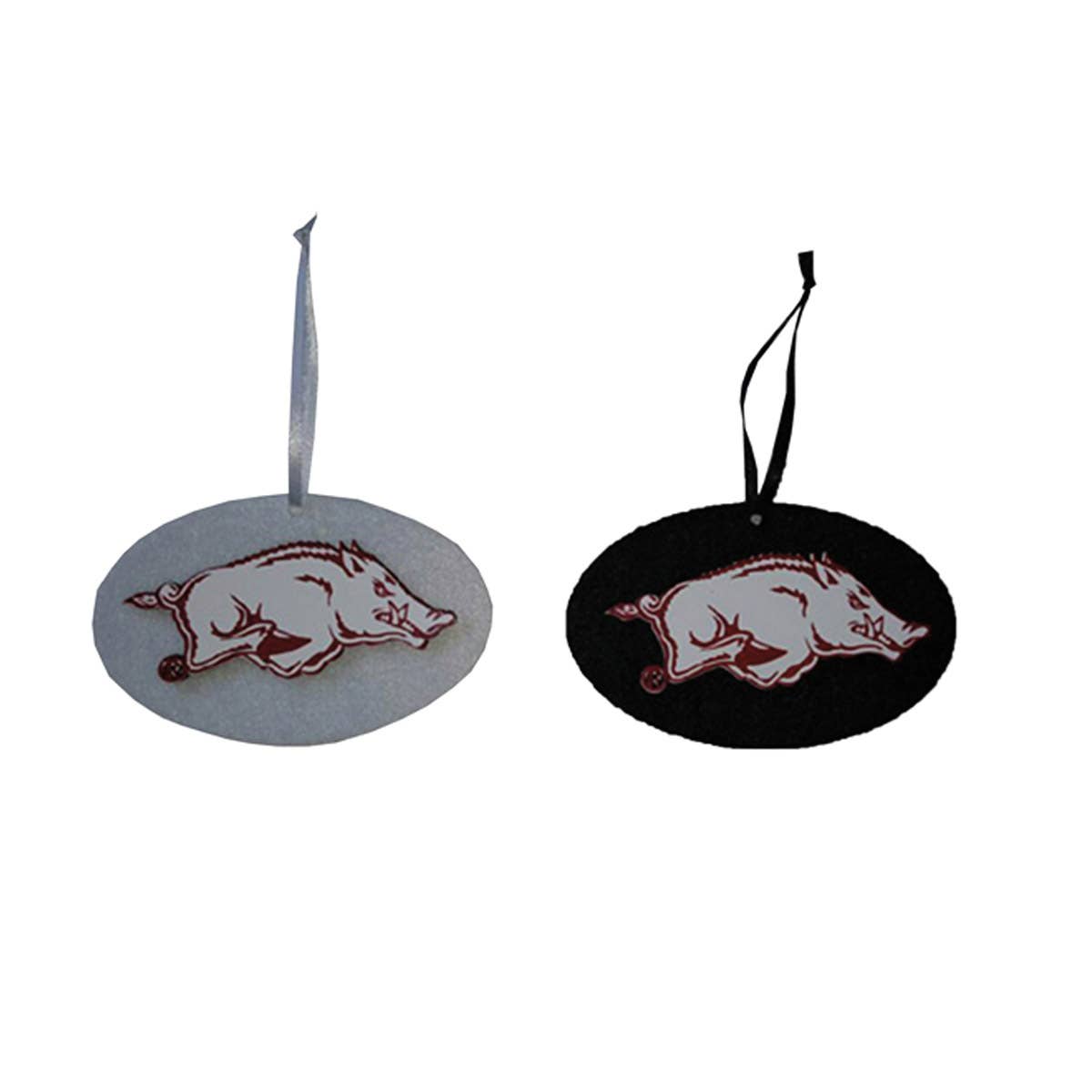 Santa’s Workshop Inc. - Vente Lots de décorations - Ornement avec logo Arkansas de 4,25", assortiment de 2.0