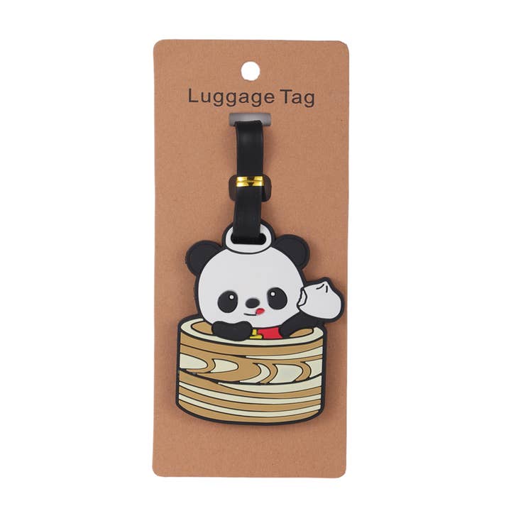 Urban Tokyo - Wholesale Luggage Tag - Panda Steam Buns Silicone Luggage Tag (12/300)