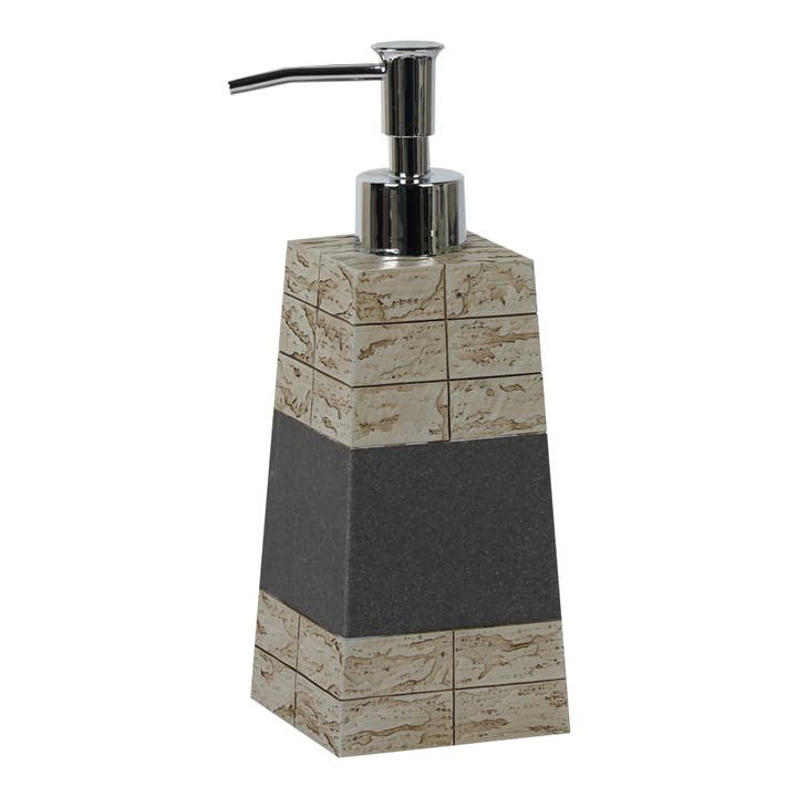 Rustic Stonedust & Cement Liquid Soap Pump for wholesale by nu steel