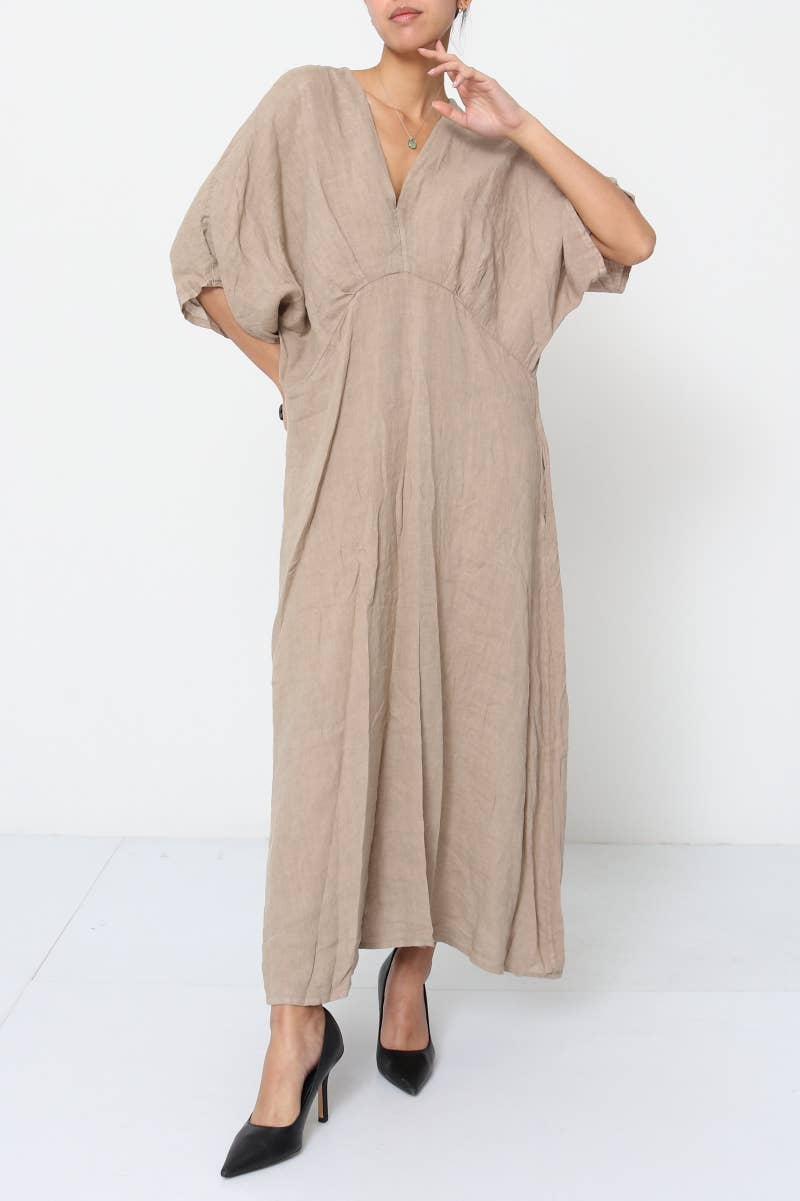 LÉA & LUC - Wholesale Dress - Women's - 100% linen dresses REF. 10305