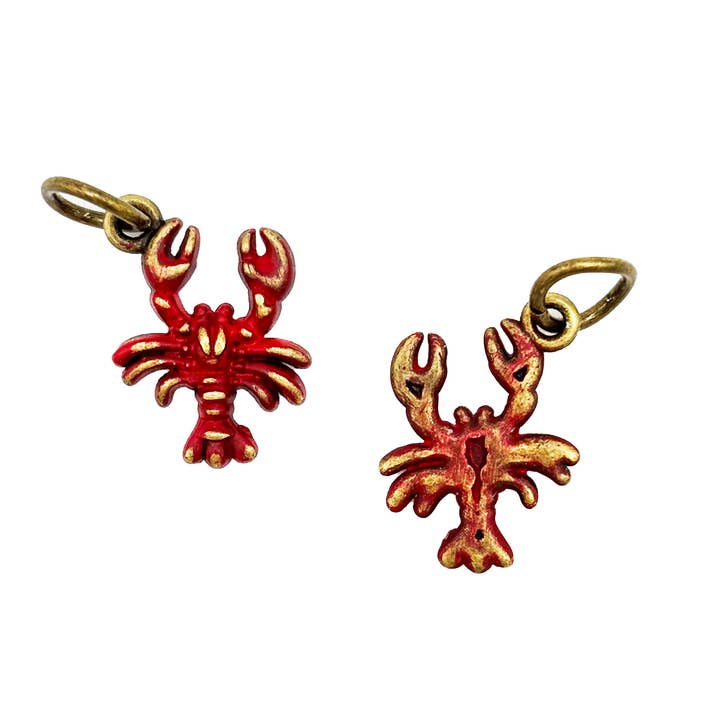 Lobster Ocean Charm (available with Bracelet or Necklace) for wholesale by Gleeful Peacock