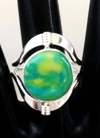 Costello International - Wholesale Cocktail/Statement Ring - Flip Large Semi-Precious Stone Inlaid Rings16