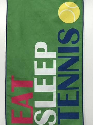 Small Tennis/workout Towels, Eat Sleep Tennis for wholesale by Clutch Towels