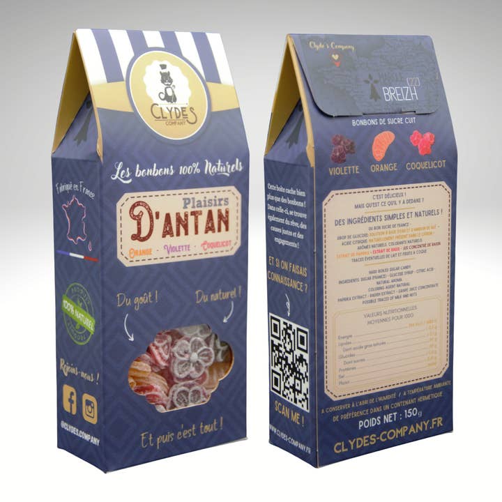 Clyde's Company - Wholesale Hard Candy - Plaisirs d'Antan 150Gr (Old fashioned candies)2